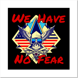 No Fear Skull Design Posters and Art